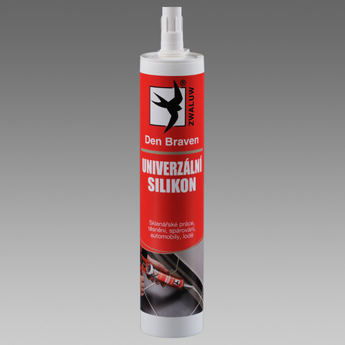 DEN BRAVEN silikon univerzlny transparent 280ml RED line