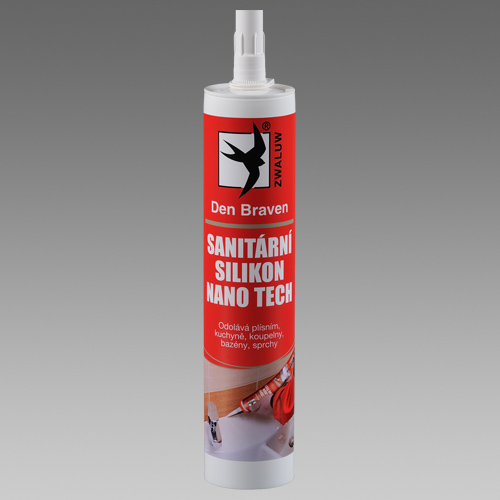 Den Braven silikon sanitrny transparent 280ml RED line 30211RL