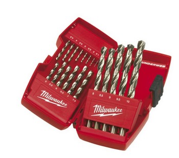 MILWAUKEE 19-dielna sada vrtkov 1-10mm HSS-G THUNDERWEB