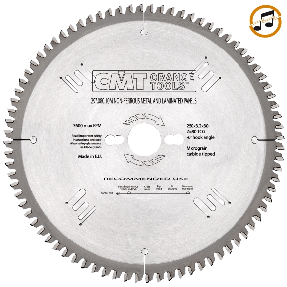 CMT D160x2,2 d20 Z56 plov kot na lamino, plast a neelezn kovy