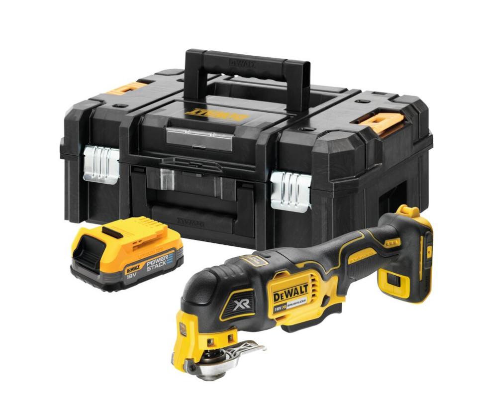 DEWALT DCS356E1T aku multibrska 18V XR POWERSTACK 1,7Ah
