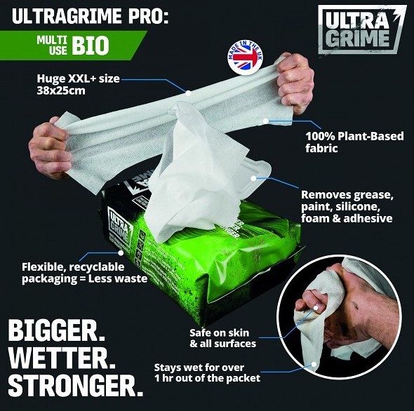 ULTRAGRIME profi istiace obrsky BIO-MULTIUSE 100ks XXL