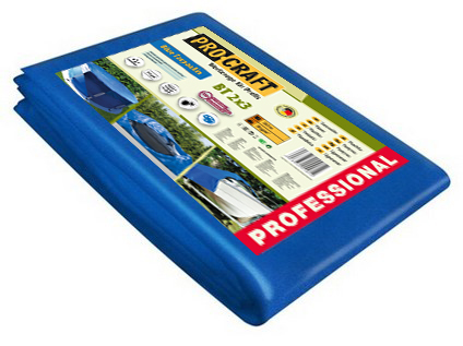 PROCRAFT zakrvacia plachta BT 4x6m nepremokav 50g/m2 modr