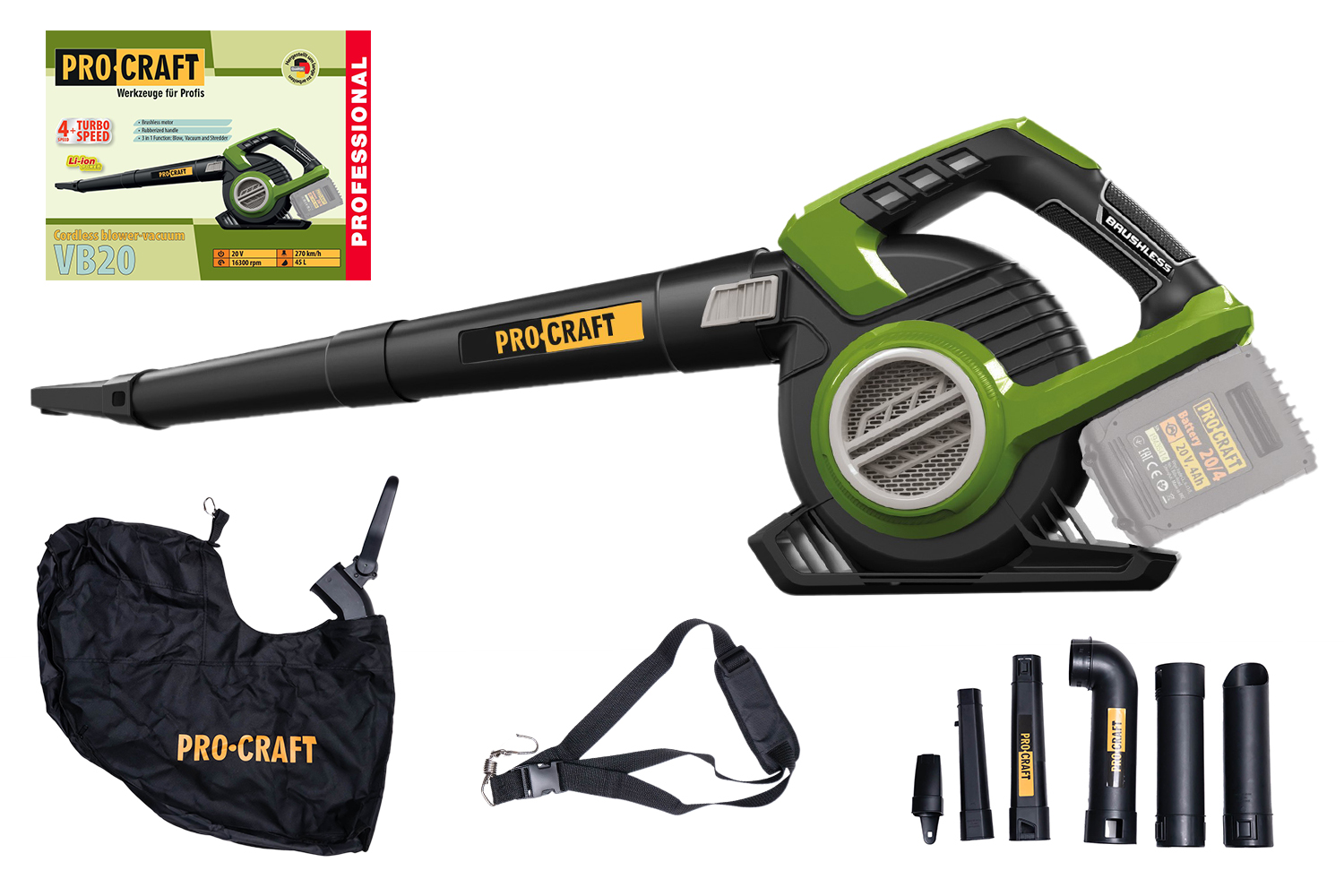 PROCRAFT VB20 aku fukar vysva lstia