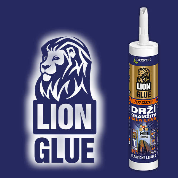 BOSTIK Lion Glue elastick lepidlo 290ml biele