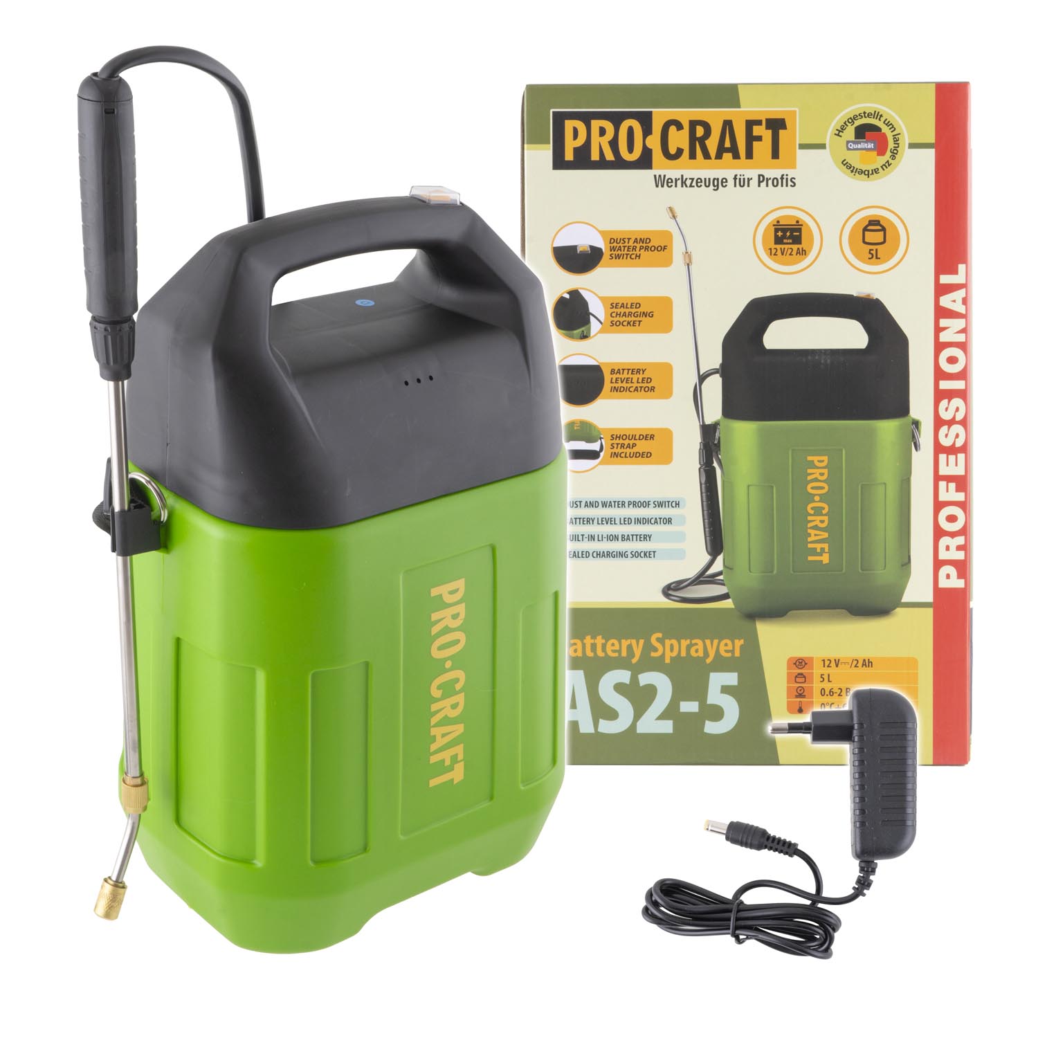 PROCRAFT AS2-5 aku postrekova 5L