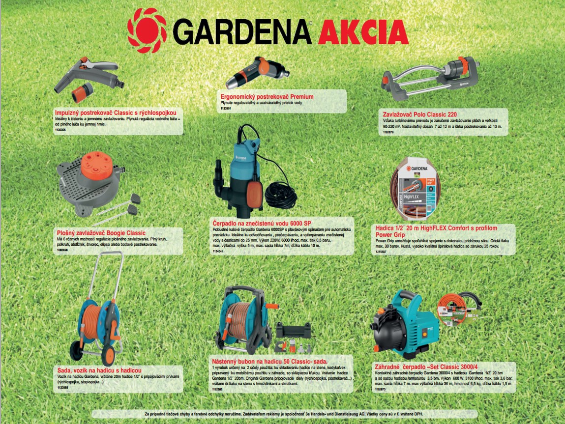 gardena akcia